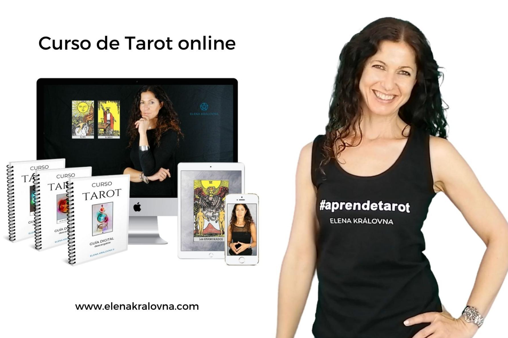 La tarotista profesional Elena Kralovna ofrece un curso online completo de Tarot