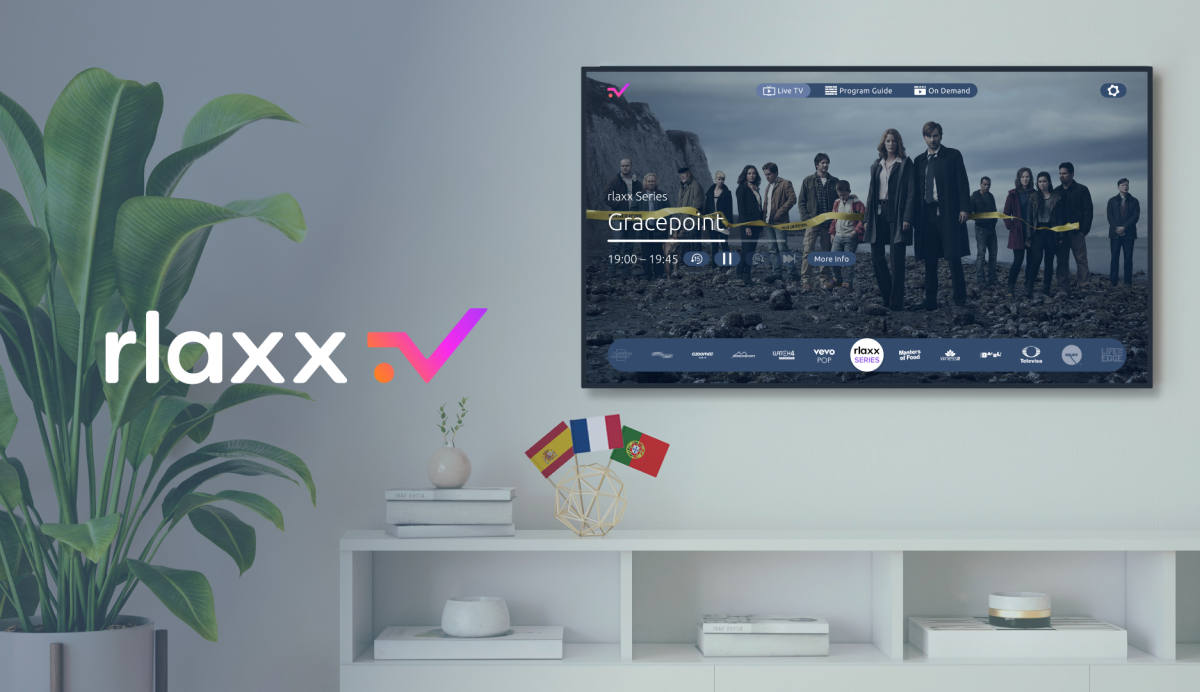 rlaxx TV, plataforma internacional de vídeo en streaming bajo demanda, añade tres nuevos territorios a su porfolio: España, Francia y Portugal